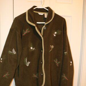 Christopher & Banks Fleece Winter Jacket XL